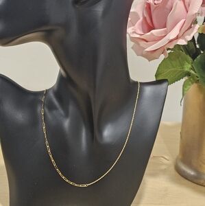 18k Real Saudi Gold 2 Sides Necklace